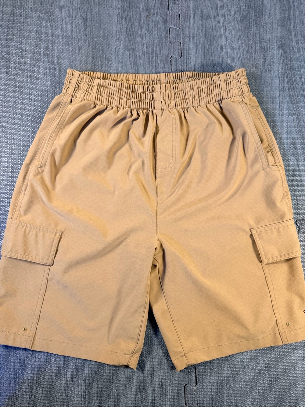Carhartt Force Cargo Shorts Womens XL 18/20 Tan Ripstop Stretch Utility Hiking